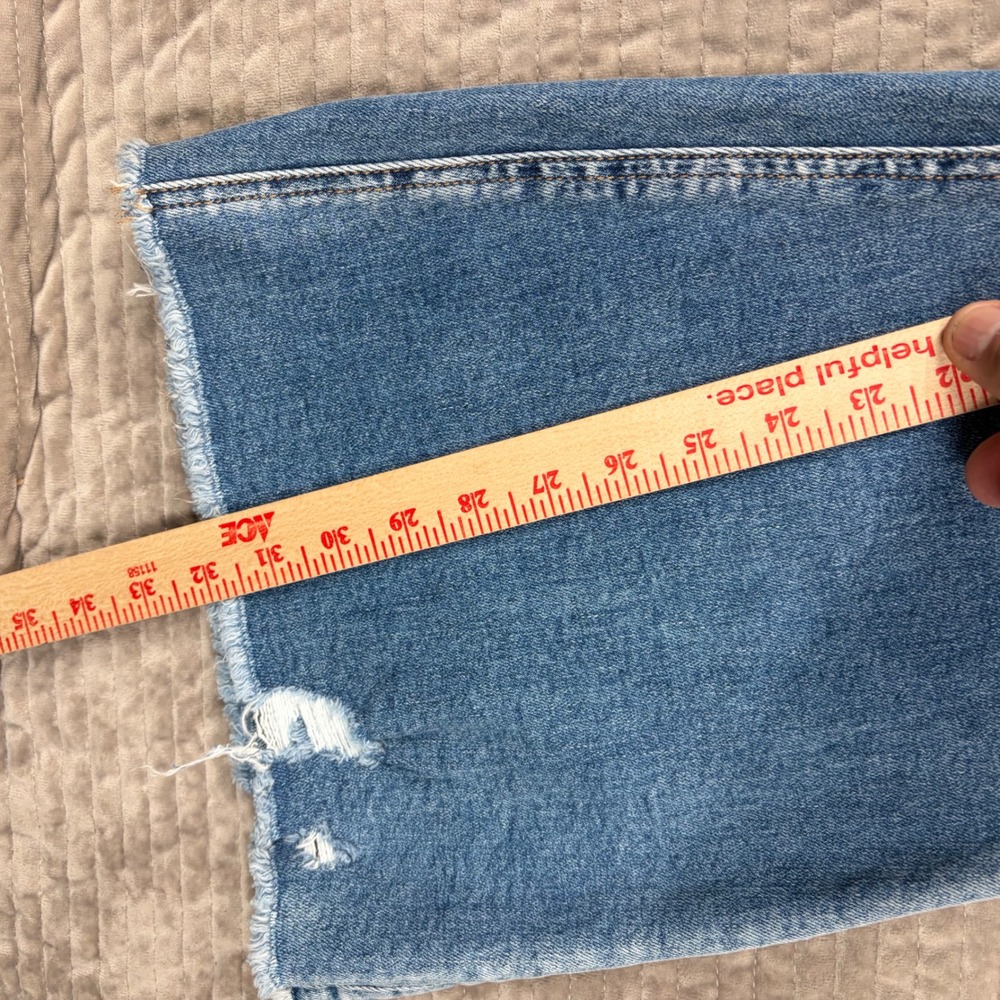 Bridge by GLY Ultra High Rise Super Flare Distressed Jeans BG5792R Size 28 - Picture 4 of 8